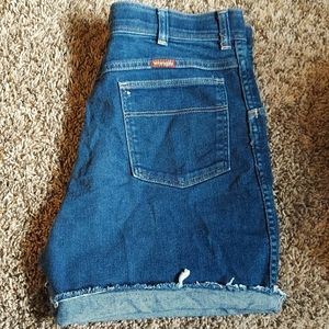 High-Waisted Wrangler Jean Shorts